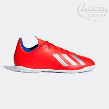 Adidas X 18.4 IN J piros-ezüst-kék teremcipő