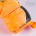 Hosoccer Primary Protek Flat 2020 narancs-fekete kapuskesztyű