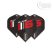 Dart toll Winmau Prism Delta standard fekete Blade6 logoval