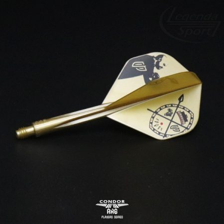 Darts toll és szár egyben Condor Axe Metallic AW. Inspiration 4 Gold, standard toll és midi szár