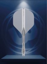   Darts toll és szár egyben Winmau Fusion átlátszó szürke, standard toll és közepes szár
