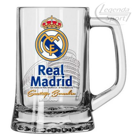 Real Madrid söröskorsó üveg