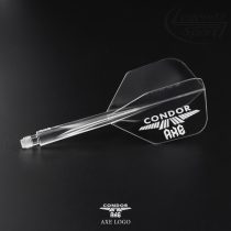   Darts toll és szár egyben Condor Axe Logo átlátszó ezüst, small toll és midi szár