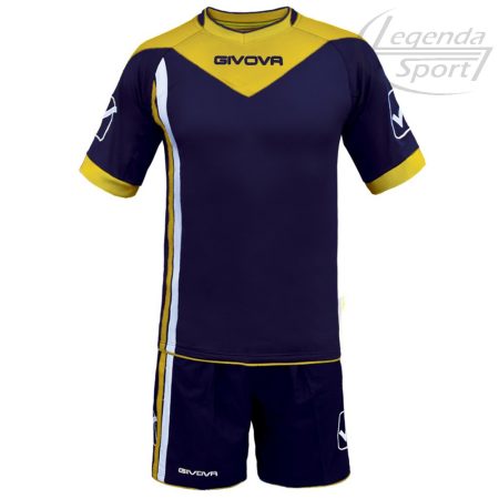 10 db-os mezgarnitúra Givova Concord skék-sárga L/7, XL/3