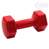 Súlyzó 1 kg, piros