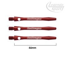   Dart szár Red Dragon Laser Etched aluminium piros medium /hosszú/ 46 mm